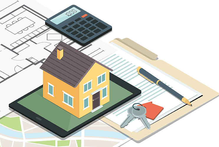 Background illustration - house